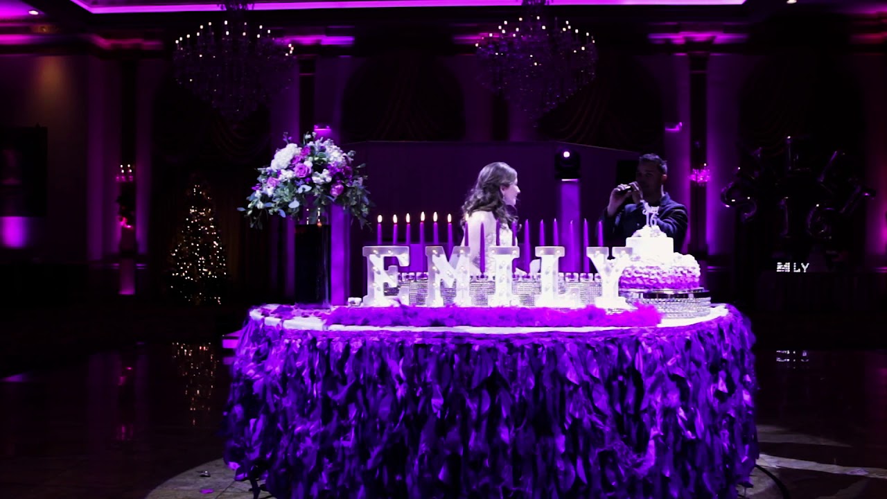 Emily's Sweet 16 candle lightnings