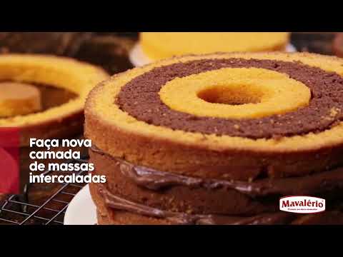 Receita Mavalério   Bolo Xadrez