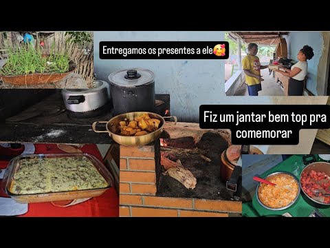 PREPARAMOS UM JANTAR ESPECIAL PARA COMORAR O ANIVERSÁRIO DE PAI