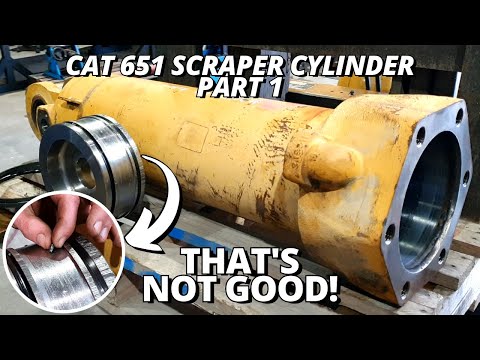 Thumbnail for Repair DAMAGED Hydraulic Cylinder for CAT 651 Scraper | Part 1