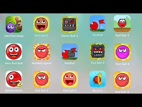 Red Ball 4, Red Ball 1, Red Ball 2, Red Ball 5, Bounce,Catch The Candy