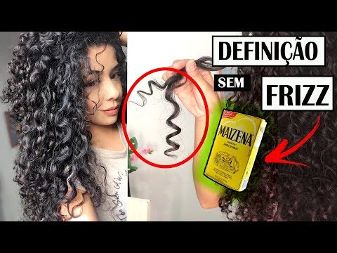 SUPER HIDRATAÇÃO DE MAIZENA | CACHOS MEGA DEFINIDOS E SEM FRIZZ