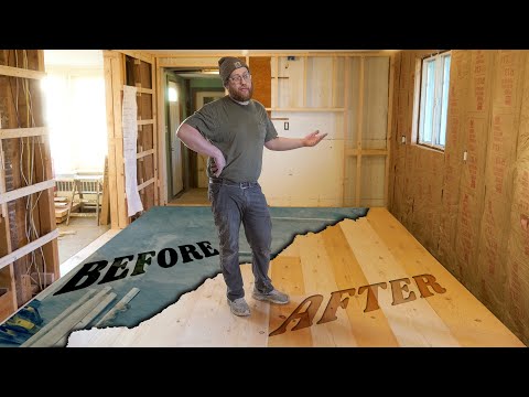 Pinewood Flooring In my 1850's Farmhouse | Maine Home Renovation Part 2