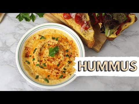 How to Make HUMMUS + 2 Snack/Appetizer Ideas with it | Easy and Fast Hummus Recipe