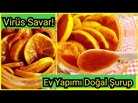 DOĞAL Antibiyotik ŞURUP Tarifi / AKCİĞER ENFEKSİYONU ve Bütün VİRÜSLERE Karşı  EV YAPIMI Şurup