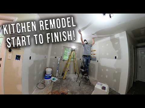 Small Kitchen Remodel Time-Lapse - Complete Renovation Start to Finish