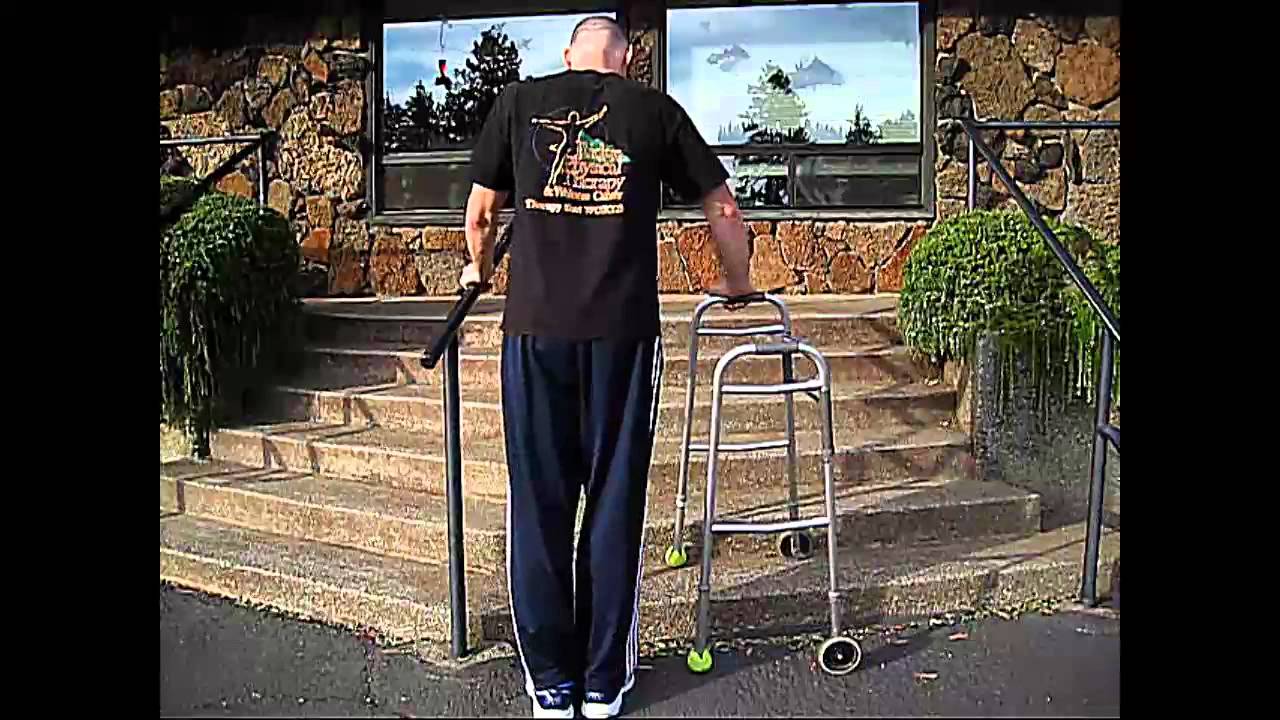 how-to-climb-stairs-after-knee-hip-replacement-safety-first-youtube