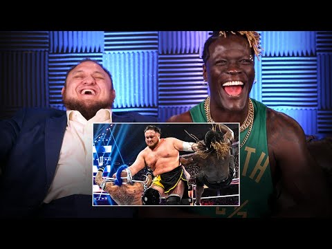 Thumbnail for R-Truth, Mysterios and Samoa Joe react to U.S. Title Fatal 4-Way: WWE Playback