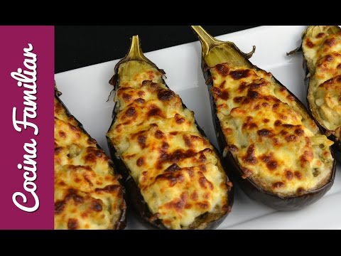 Thumbnail for Como hacer BERENJENAS RELLENAS de pollo AL HORNO paso a paso