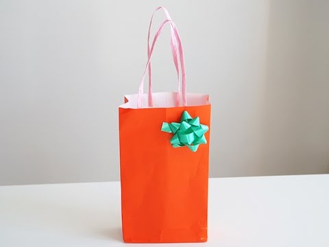 2 Dakikada Şık Hediye Paketi Yapımı - How to Make a Gift Bag Under 2 Minutes