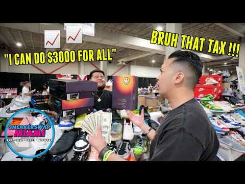 LOWBALLING RESELLERS ???????? CASHING OUT AT SNEAKER EVENT IN MIAMI SNEAKERSWAP365