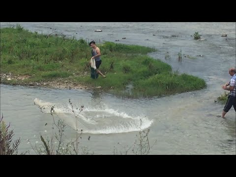 Serpme ile balık avı ( Dev bıyıklı çıktı)