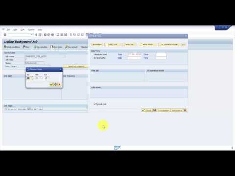 Thumbnail for How to create a Background Job in SAP - SAP Batch Job Part 2