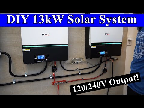 Thumbnail for DIY 13kW 48V Offgrid Solar System: How to build it from scratch!