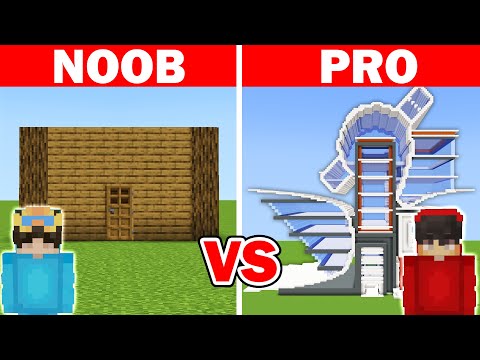 NOOB vs HACKER: I Cheated in a Build Challenge (Minecraft)