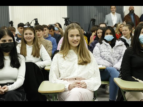Princess Leonor attended her second solo engagement   Conference on Youth and Cybersecurity