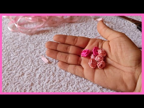 Thumbnail for DIY - MINI ROSA de CETIM FEITA NA PRESILHA/ ROCOCÓ - simples e rápida