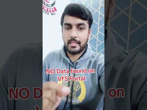 Thumbnail for NO Data Found on the VFS Portal | How to Track Visa Application
