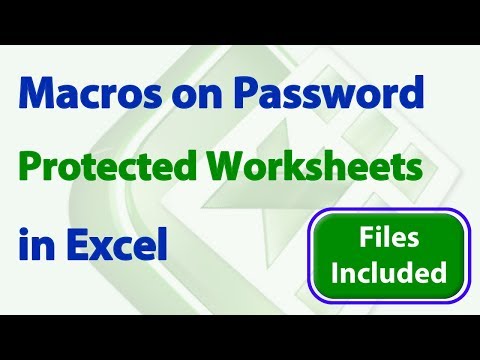 Thumbnail for Use Macros on Password Protected Worksheets in Excel
