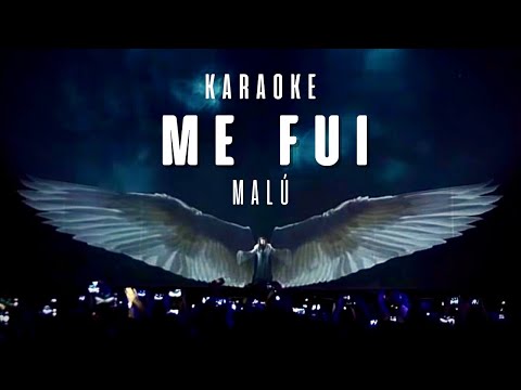 Me Fui - Malú (Karaoke Instrumental)