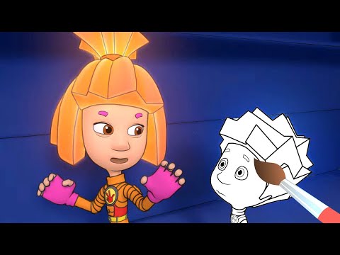 Thumbnail for ФИКСИКИ - Вентилятор - Мультик Раскраска с Фиксиками - Учим Цвета и раскрашиваем мультики