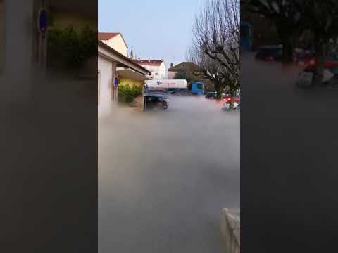 Algo se passou enquanto o camião carregava oxigénio.