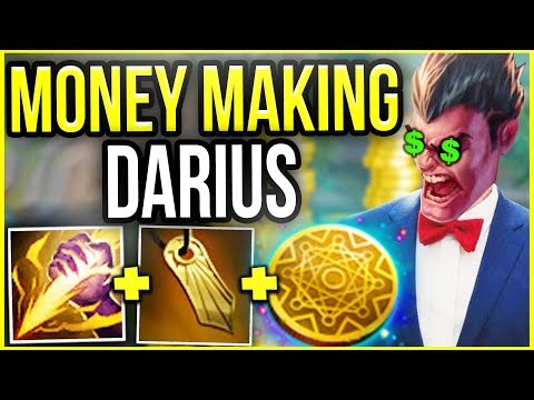 MONEY MAKING DARIUS! 25 MIN FULL BUILD EVERY GAME! (BROKEN GOLD FARMING) - League of Legends