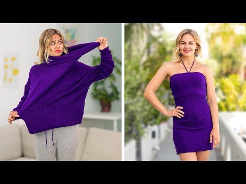 DICAS FÁCEIS DE ROUPA FEMININAS || IDEIAS DIY BRILHANTES POR 123 GO!