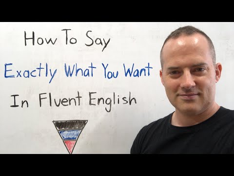 Thumbnail for How To Say Exactly What You Want In Fluent English