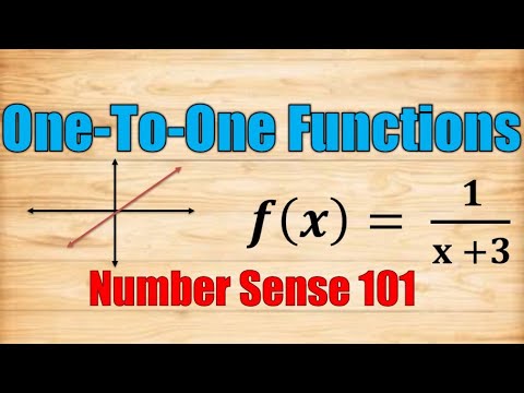 Thumbnail for One-To-One Functions - Number Sense 101