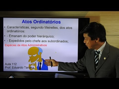 Thumbnail for Atos Administrativos - Espécies - Atos Ordinatórios - aula 112 - Direito Administrativo