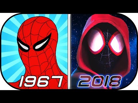 Thumbnail for EVOLUTION of SPIDERMAN in Cartoons (1967-2018) History of Animated Spider-man Into the Spider-Verse