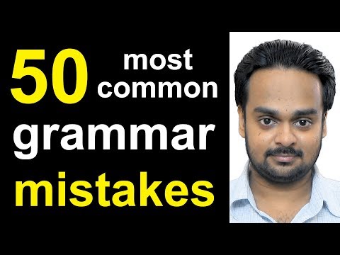 Thumbnail for 50 MOST COMMON MISTAKES in English Grammar - Error Identification & Correction