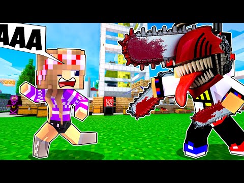 Я СТАЛ ЧЕЛОВЕКОМ БЕНЗОПИЛОЙ И ЗАТРОЛЛИЛ СВОИХ ДРУЗЕЙ в МАЙНКРАФТ ДЕВУШКА НУБ И ПРО ТРОЛИНГ MINECRAFT