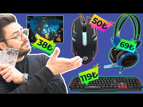 Thumbnail for İnternetin EN UCUZ Oyuncu Ekipmanlarını Aldık! 70 Liraya Profesyonel(!) Oyuncu Olduk!
