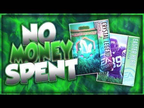 Madden Mobile 18 No Money Spent!! Crystal Legend Pack & 110 Ovr Easter Master Pull Ep 18!!