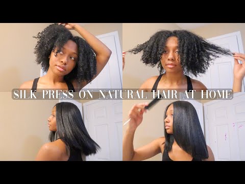 Thumbnail for HOW TO: SILK PRESS TYPE 4 NATURAL HAIR AT HOME | CURLY TO STRAIGHT | NO FRIZZ