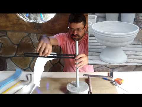 Thumbnail for Engenhoca e gabaritos  para fabricar vasos de cimento