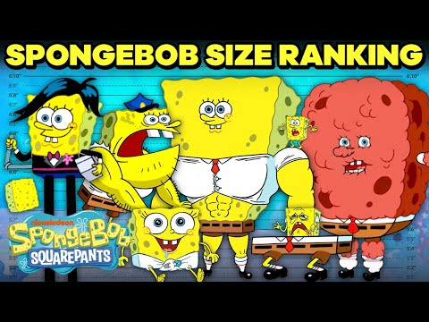 SpongeBob Ranking By Size! ???? | SpongeBob
