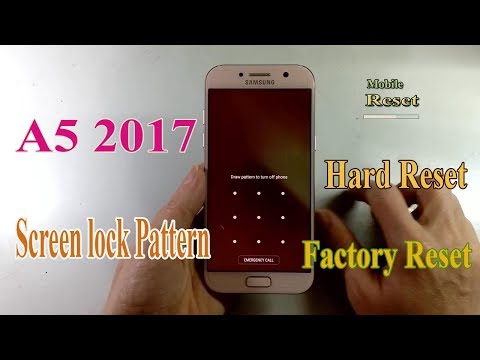 Thumbnail for Hard Reset Galaxy A5 2017 Bypass Screen lock Pattern.