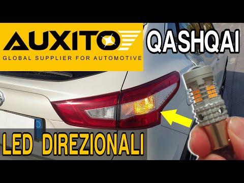 Nissan Qashqai Installation Rear Turn Signal Lights PY21W BAU15S LED CANBUS Error Free