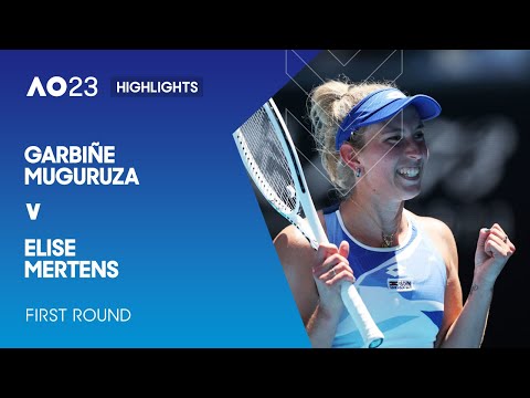 Thumbnail for Garbiñe Muguruza v Elise Mertens Highlights | Australian Open 2023 First Round