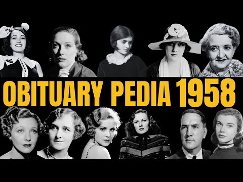 Thumbnail for Famous Hollywood Celebrities We've Lost in 1958 - Obituary in 1958