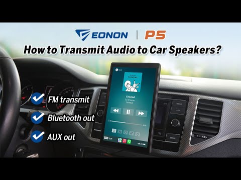 How to Transfer Audio to the Car Speakers? | Eonon P5 Rotatable Portable Car Screen