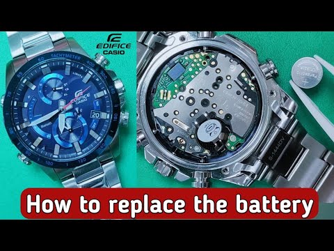How to replace the battery Casio Edifice EQB-900