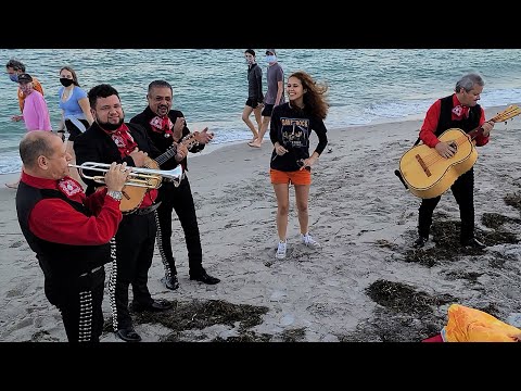 Thumbnail for OMG! Random Girl with Amazing Voice Sings with Mariachi Band on Miami Beach, Florida