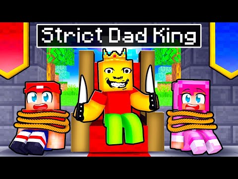 Thumbnail for Playing as a WEIRD STRICT DAD KING in Minecraft!