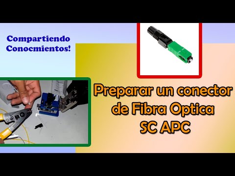 Preparar un conector de Fibra Óptica SC APC