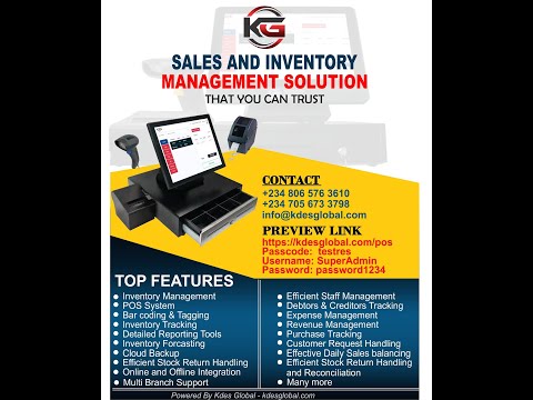 Thumbnail for Overview of Kdes Sales and Inventory Management Solution Platform