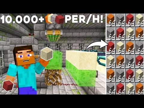 SINIRSIZ KUM,ÇİMENTO VE ÇAKIL FARMI !!! Minecraft: Blok Farmı Nasıl Yapılır | Minecraft Sistemler